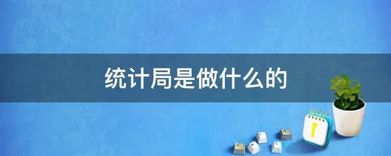 统计局是做什么的
