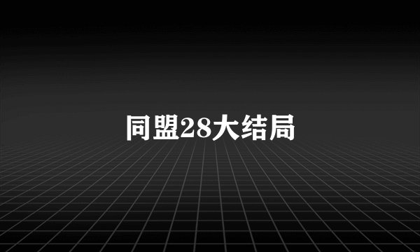 同盟28大结局