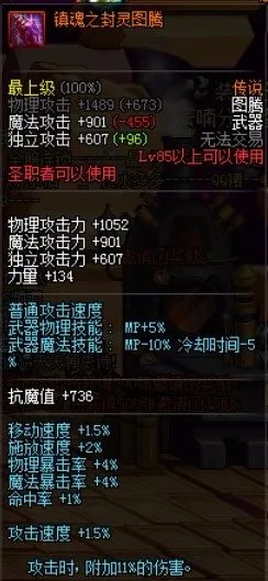 dnf有哪些传说图腾？