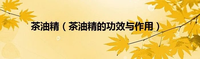 茶油精（茶油精的功效与作用）