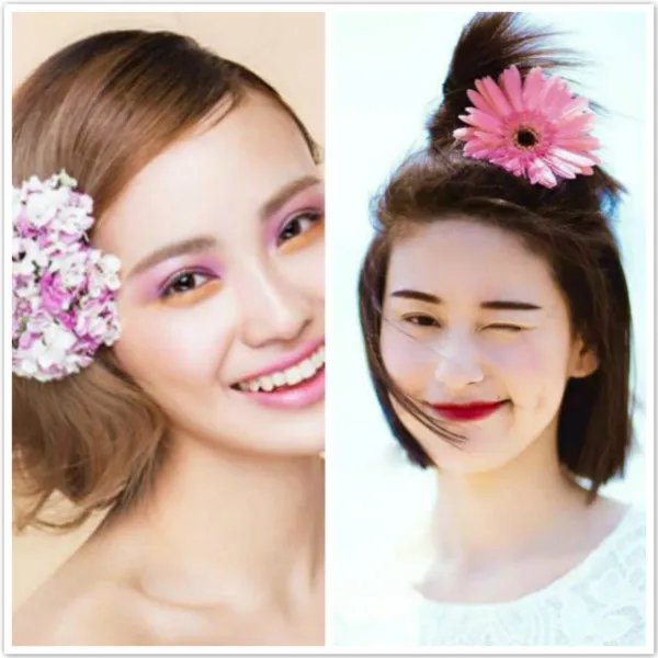 鲜花造型新娘图片2019 让你做最美丽的花仙子~