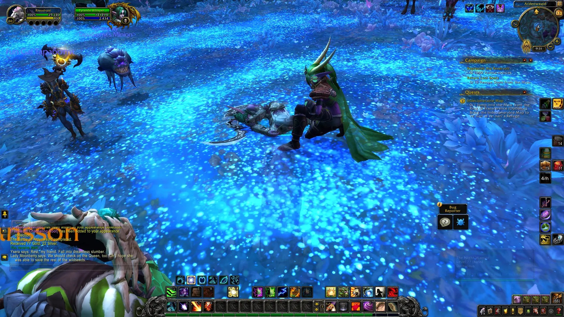 《魔兽世界》9.1炽蓝仙野之战任务流程