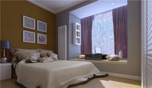 小卧室窗帘效果图  4款小户型卧室窗帘设计