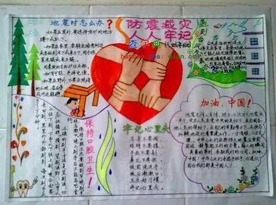 地震手抄报图片简单漂亮4k