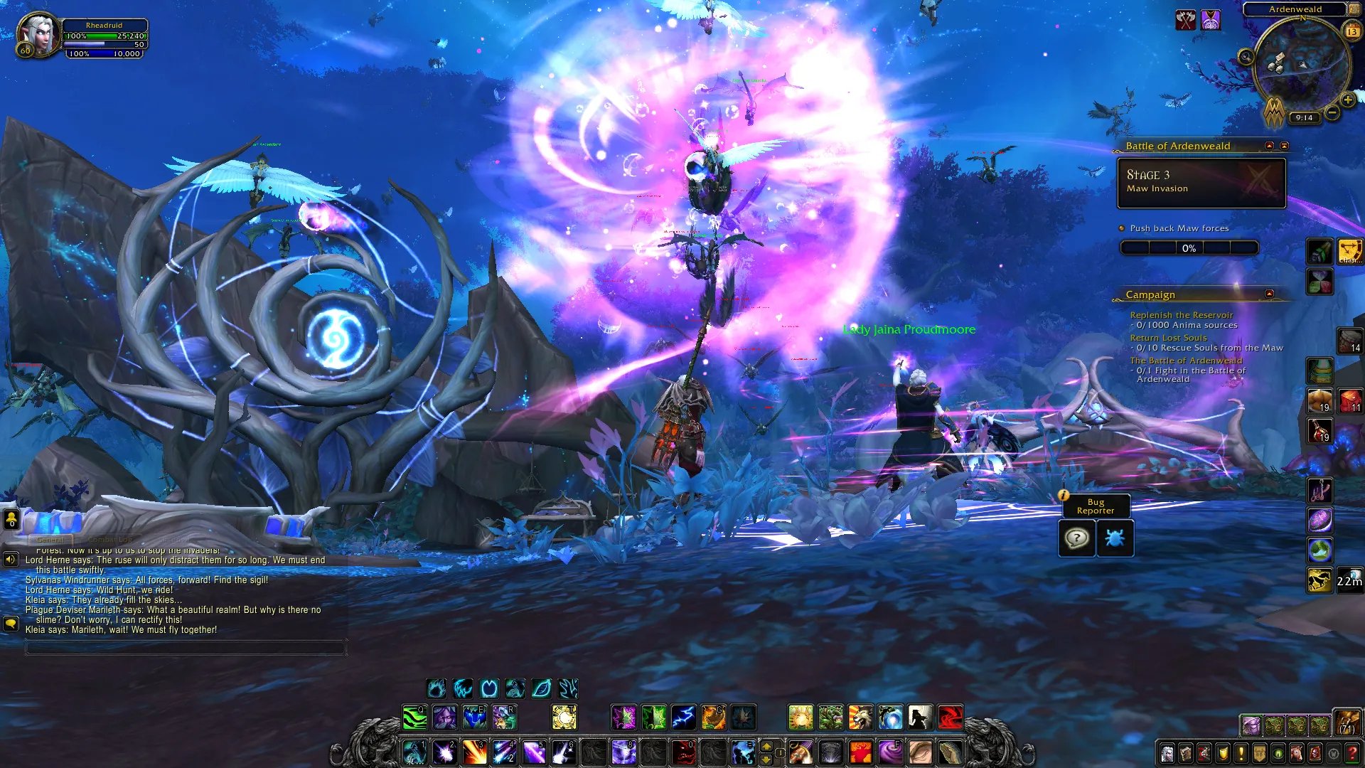 《魔兽世界》9.1炽蓝仙野之战任务流程