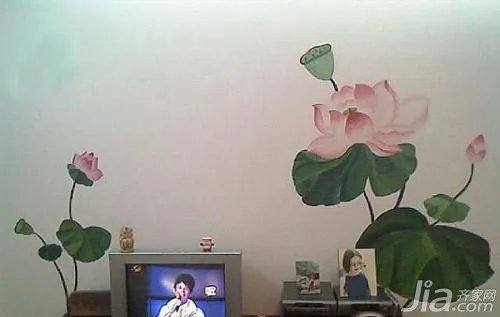 手绘电视背景墙图案展示