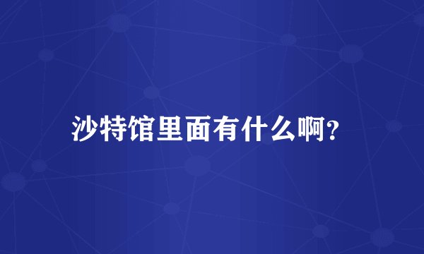 沙特馆里面有什么啊？