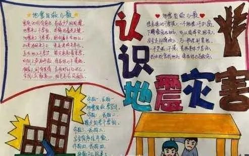 地震手抄报图片简单漂亮4k