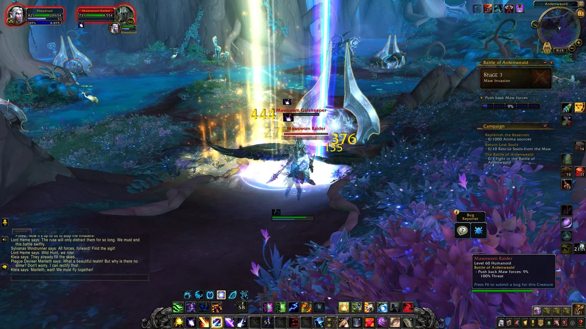 《魔兽世界》9.1炽蓝仙野之战任务流程