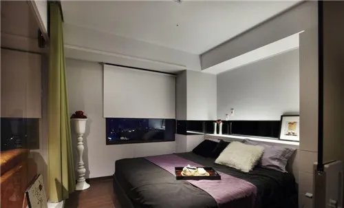 小卧室窗帘效果图  4款小户型卧室窗帘设计