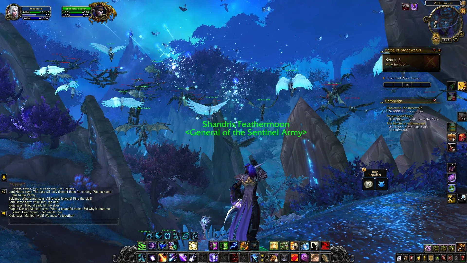 《魔兽世界》9.1炽蓝仙野之战任务流程