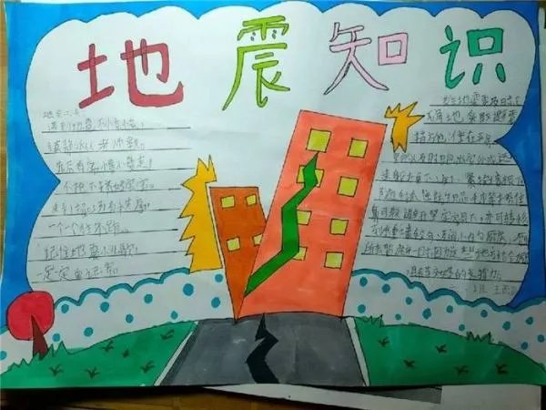 地震手抄报图片简单漂亮4k